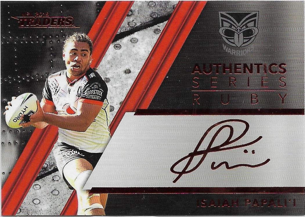 2019 Traders Authentic Ruby Signature (ASR15) Isaiah Papali’i Warriors