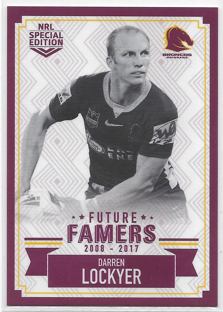 2018 NRL Glory Future Famers Signature FFS01 Darren Lockyer