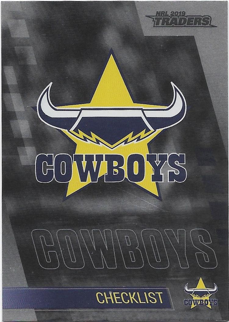 2019 Traders Platinum Parallel Checklist Logo (PS081) Cowboys