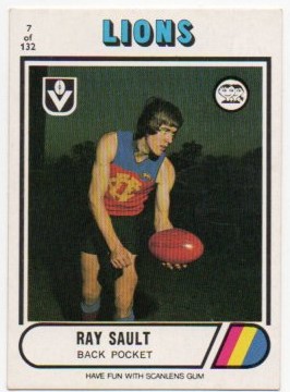 1976 VFL Scanlens (7) Ray SAULT Fitzroy