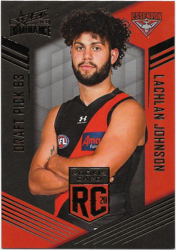 2020 Select Dominance Rookies (RC63) Lachlan JOHNSON Essendon 221/295