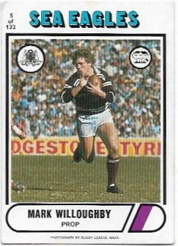 1976 Scanlens Rugby League (5) Mark Willoughby Sea Eagles