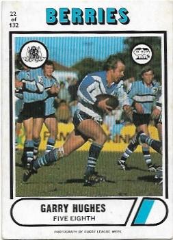 1976 Scanlens Rugby League (22) Garry Hughes Berries