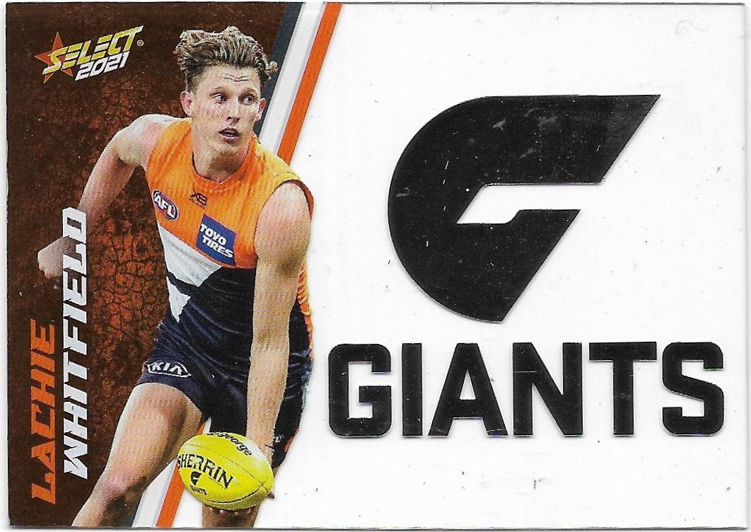 2021 Select Footy Stars Club Acetate (CA32) Lachie WHITFIELD Gws