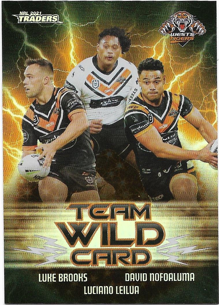2021 Nrl Traders Team Wild Card (WCG16) WEST TIGERS - APT Collectables