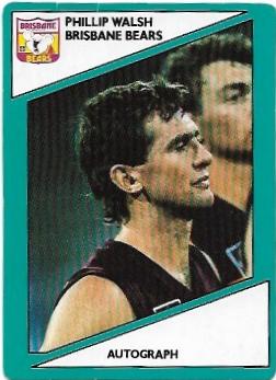 1988 Scanlens (124) Phillip Walsh Bears #