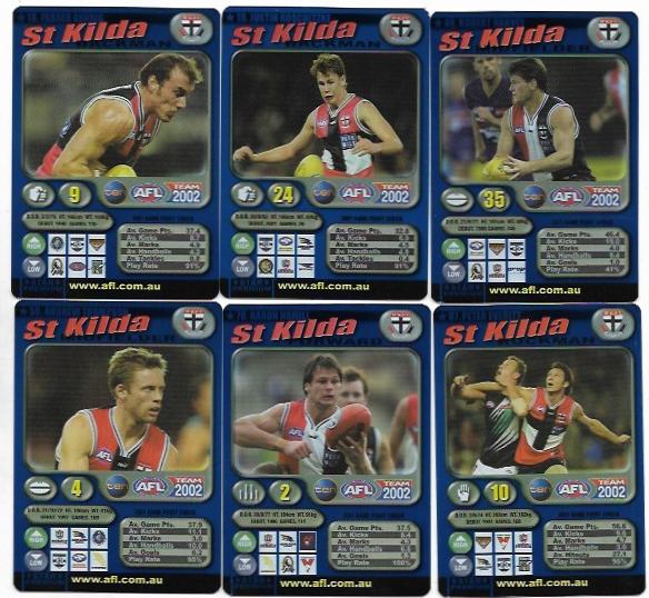 2002 Teamcoach Team Set Blue Prize – St. Kilda