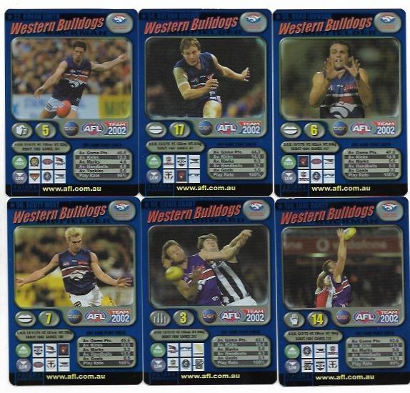 2002 Teamcoach Team Set Blue Prize – Western Bulldogs