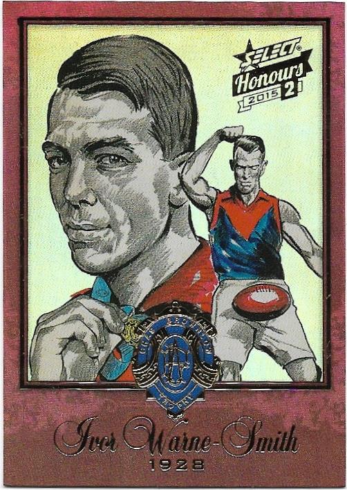 2015 Select Honours 2 Brownlow Sketch (BSK54) Ivor Warne-Smith Melbourne