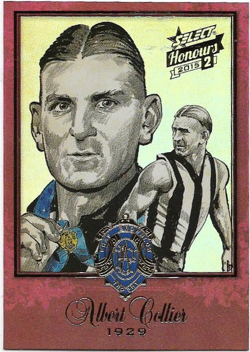 2015 Select Honours 2 Brownlow Sketch (BSK55) Albert Collier Collingwood