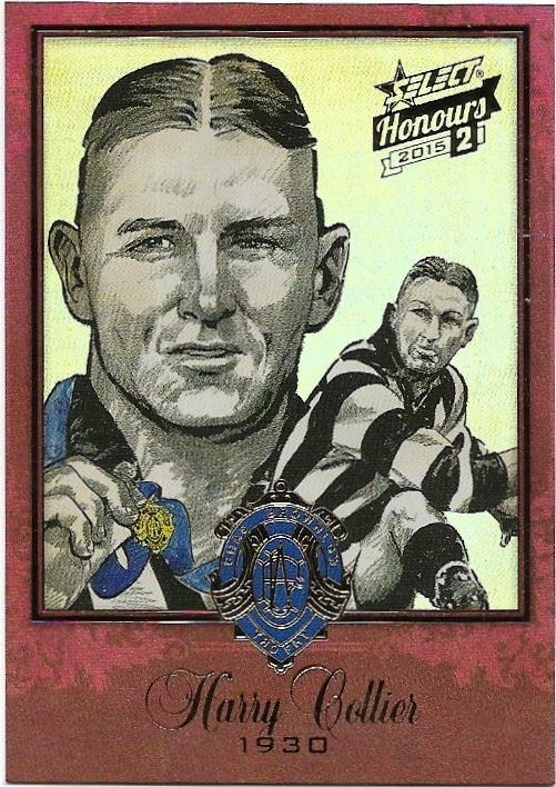 2015 Select Honours 2 Brownlow Sketch (BSK56) Harry Collier Collingwood