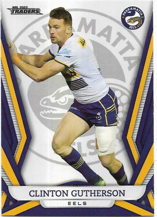 2023 Nrl Traders Titanium Pearl Parallel (PS094) Clinton Gutherson Eels ...