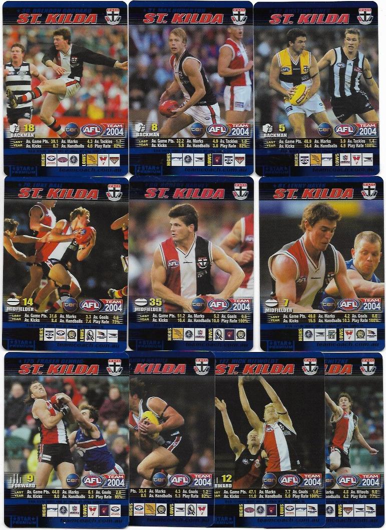 2004 Teamcoach Team Set Blue Prize – St. Kilda