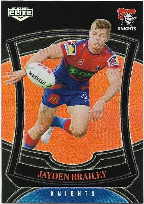 2023 Nrl Elite Silver Special Parallel P074 Jayden Brailey Knights Apt Collectables 8024