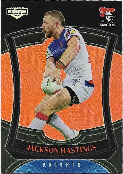 2023 Nrl Elite Silver Special Parallel P076 Jackson Hastings Knights Apt Collectables 7106