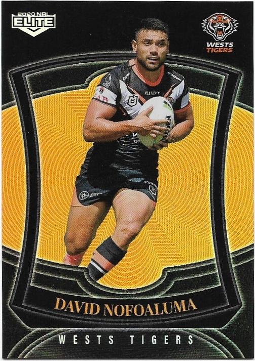 2023 Nrl Elite Silver Special Parallel P151 David Nofoaluma Wests Tigers Apt Collectables 3246