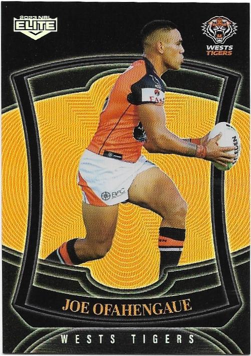 2023 Nrl Elite Silver Special Parallel P152 Joe Ofahengaue Wests Tigers Apt Collectables 5125