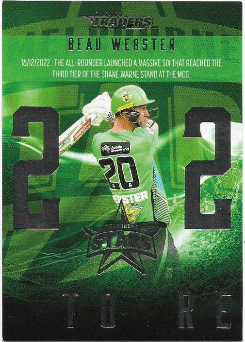 2023/24 Cricket Traders Luxe Season To Remember (SR14) Beau Webster Stars