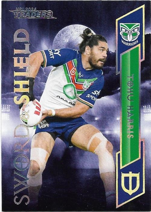 2024 NRL Traders Titanium Sword & Shield (SS32) Tohu Harris Warriors