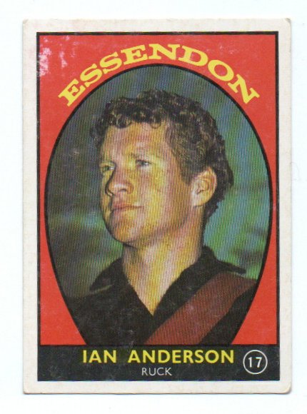 1968 A Scanlens (17) Ian Anderson Essendon *