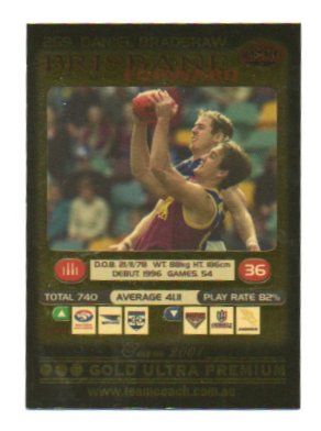 2001 Teamcoach Gold (259) Daneil Bradshaw Brisbane