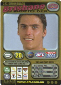 2002 Teamcoach Gold (227) Simon Black Brisbane