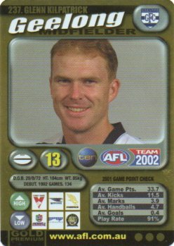 2002 Teamcoach Gold (238) Darren Milburn Geelong