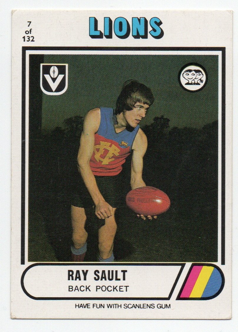 1976 VFL Scanlens (7) Ray SAULT Fitzroy *