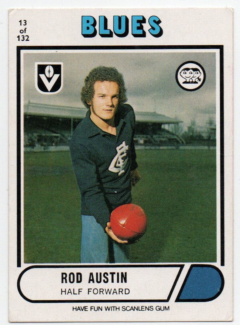 1976 VFL Scanlens (13) Rod AUSTIN Carlton *