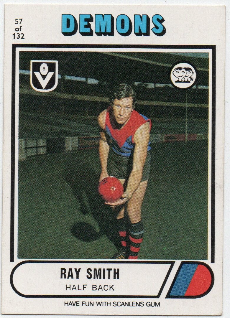 1976 VFL Scanlens (57) Ray SMITH Melbourne *