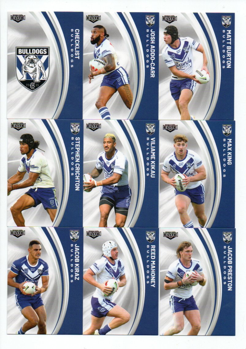 2024 NRL Elite Team Set – Bulldogs