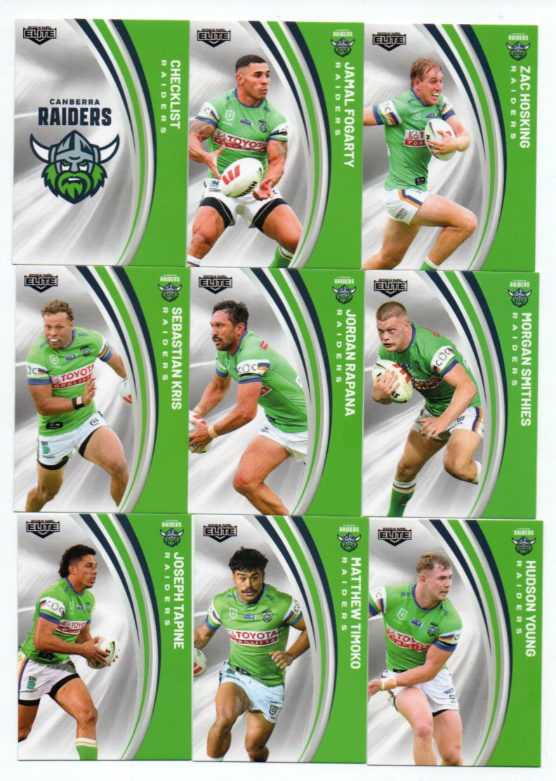 2024 NRL Elite Team Set – Raiders