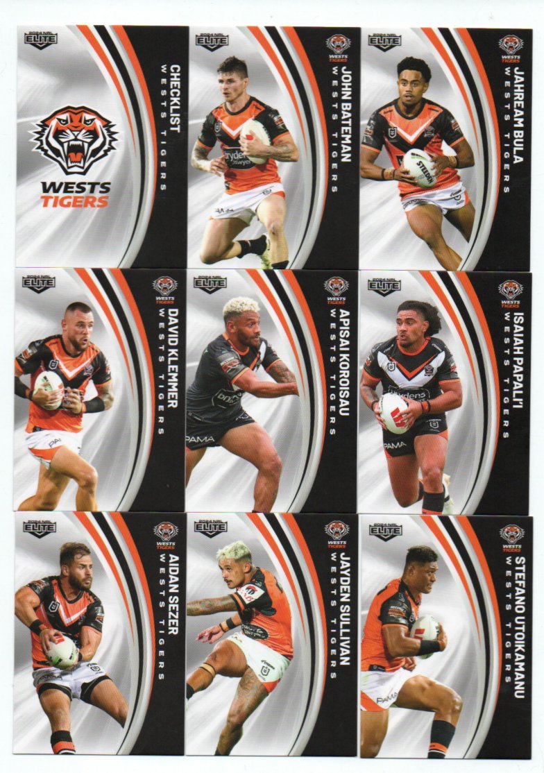 2024 NRL Elite Team Set – Wests Tigers