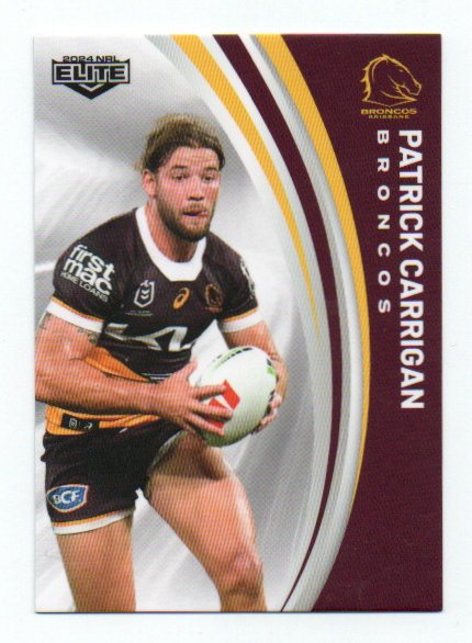 2024 Nrl Elite Base Common (002) Patrick Carrigan Broncos