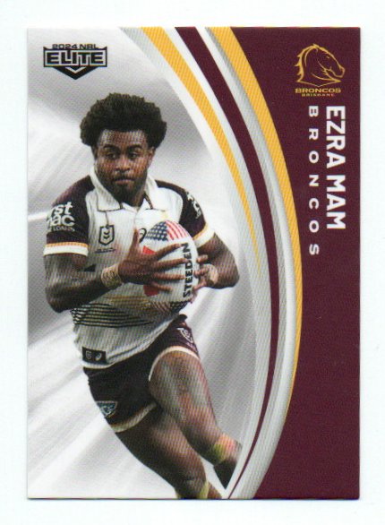 2024 Nrl Elite Base Common (005) Ezra Mam Broncos