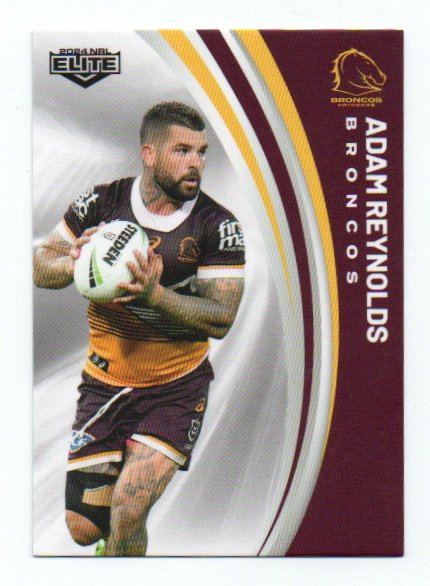 2024 Nrl Elite Base Common (006) Adam Reynolds Broncos