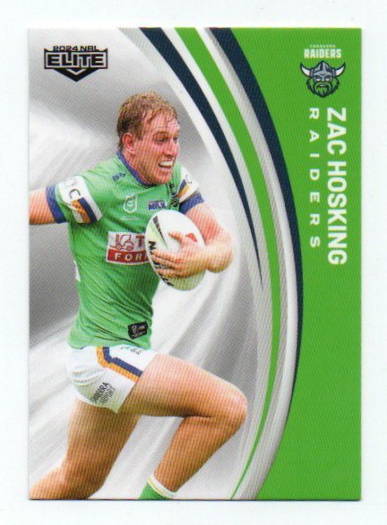 2024 Nrl Elite Base Common (012) Zac Hosking Raiders