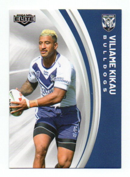 2024 Nrl Elite Base Common (023) Viliame Kikau Bulldogs