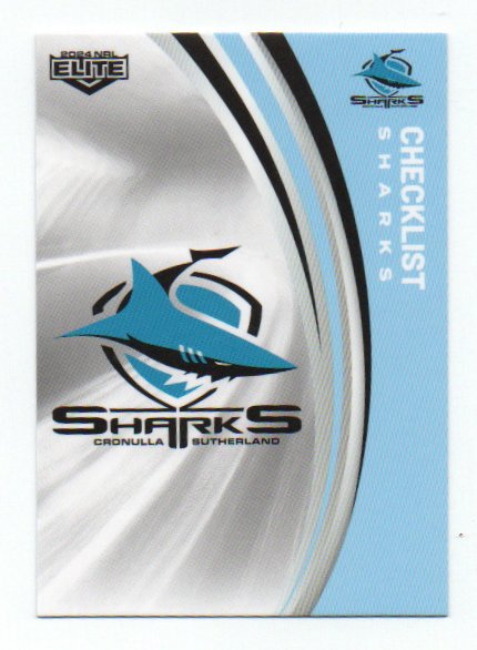 2024 Nrl Elite Base Common (028) Checklist Sharks