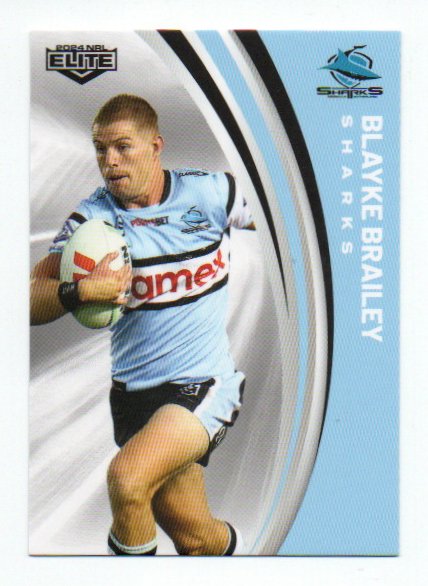 2024 Nrl Elite Base Common (029) Blayke Brailey Sharks