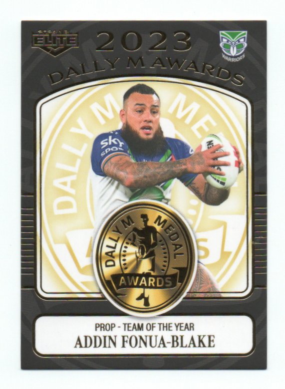 2024 Nrl Elite Dally M (DM11) Addin Fonua-Blake Warriors