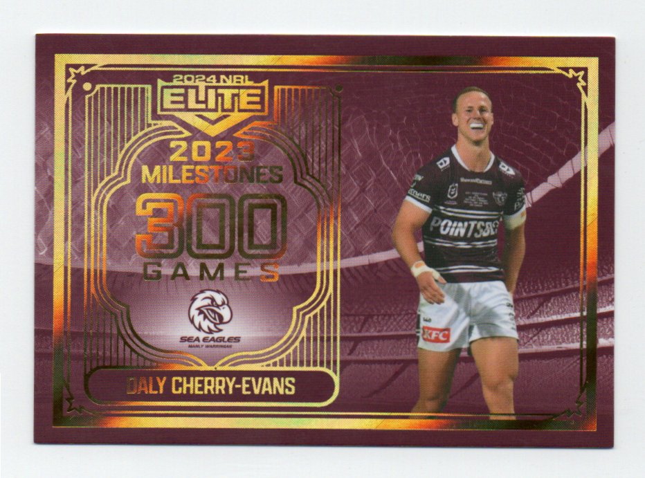 2024 Nrl Elite Milestones Case Card (M07/17) Daly Cherry-Evans Sea Eagles 20/39