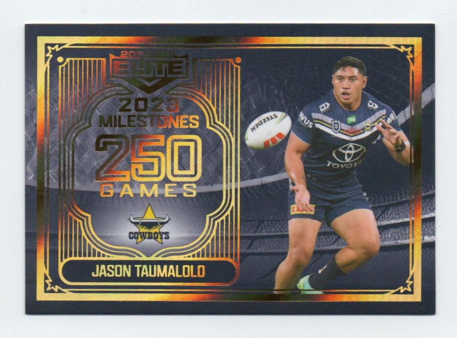 2024 Nrl Elite Milestones Case Card (M10/17) Jason Taumalolo Cowboys 39/39