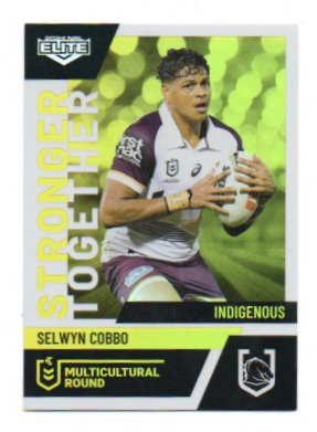 2024 Nrl Elite Multicultural Round (MC01) Selwyn Cobbo Broncos