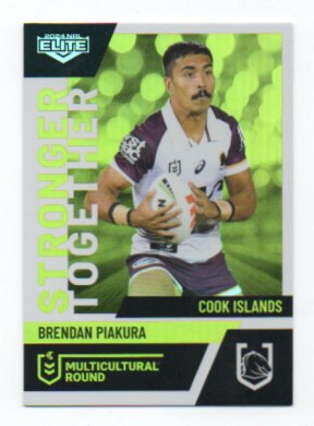 2024 Nrl Elite Multicultural Round (MC02) Brendan Piakura Broncos