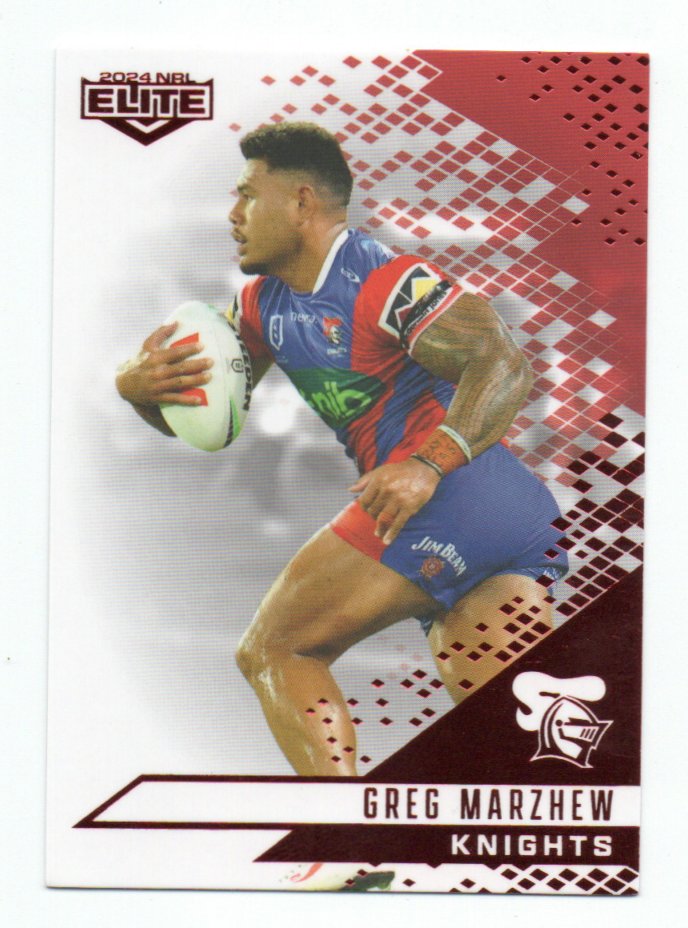 2024 Nrl Elite Mojo Ruby (MR078) Greg Marzhew Knights 38/50