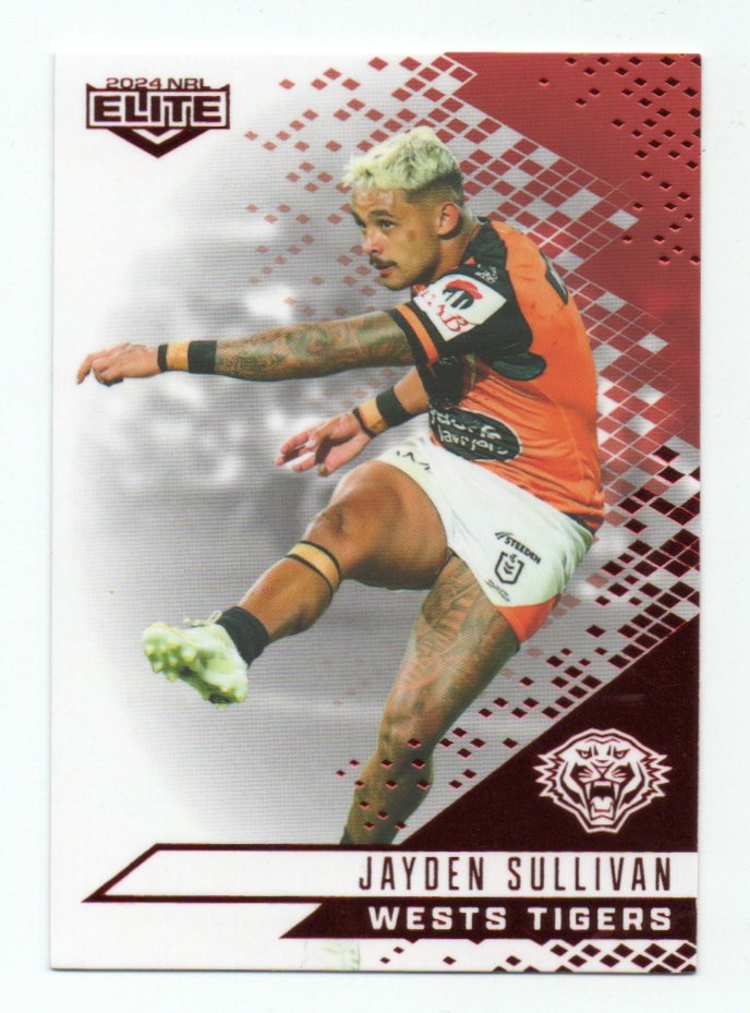 2024 Nrl Elite Mojo Ruby (MR152) Jayden Sullivan Wests Tigers 21/50