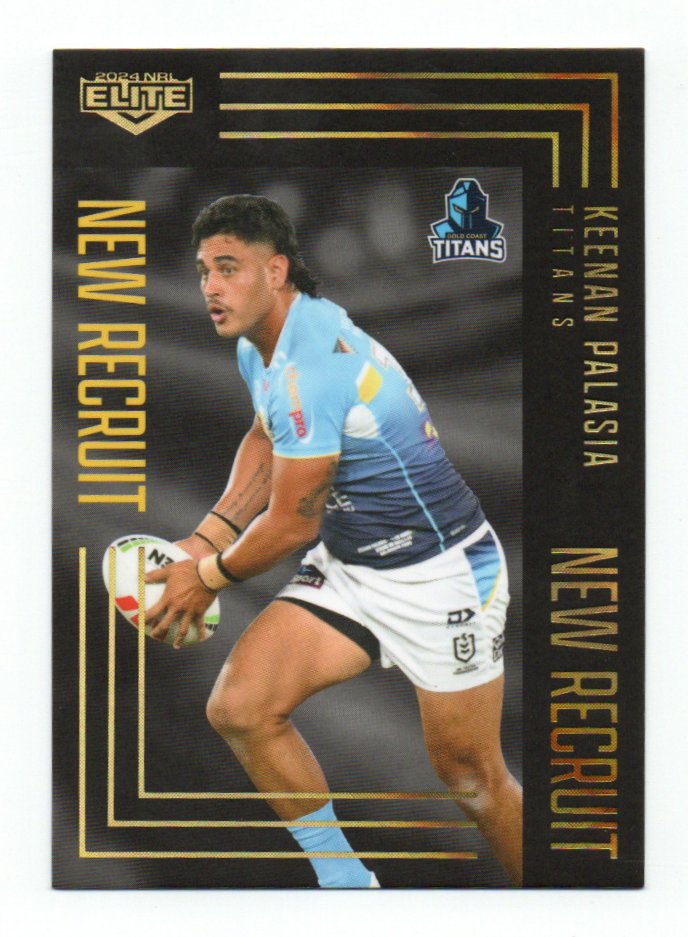 2024 Nrl Elite New Recruit Album Parallel (NRA06) Keenan Palasia Titans 068/162