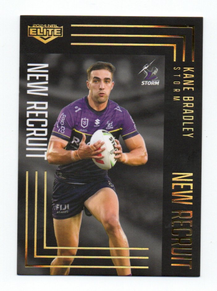 2024 Nrl Elite New Recruit Album Parallel (NRA08) Kane Bradley Storm 050/162