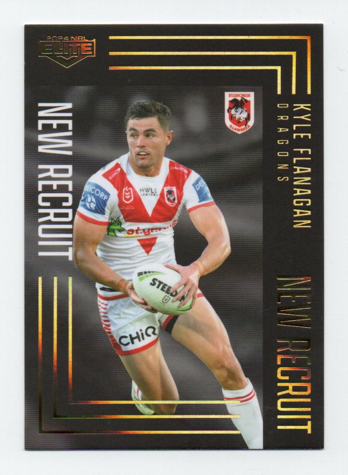 2024 Nrl Elite New Recruit Album Parallel (NRA14) Kyle Flanagan Dragons 083/162